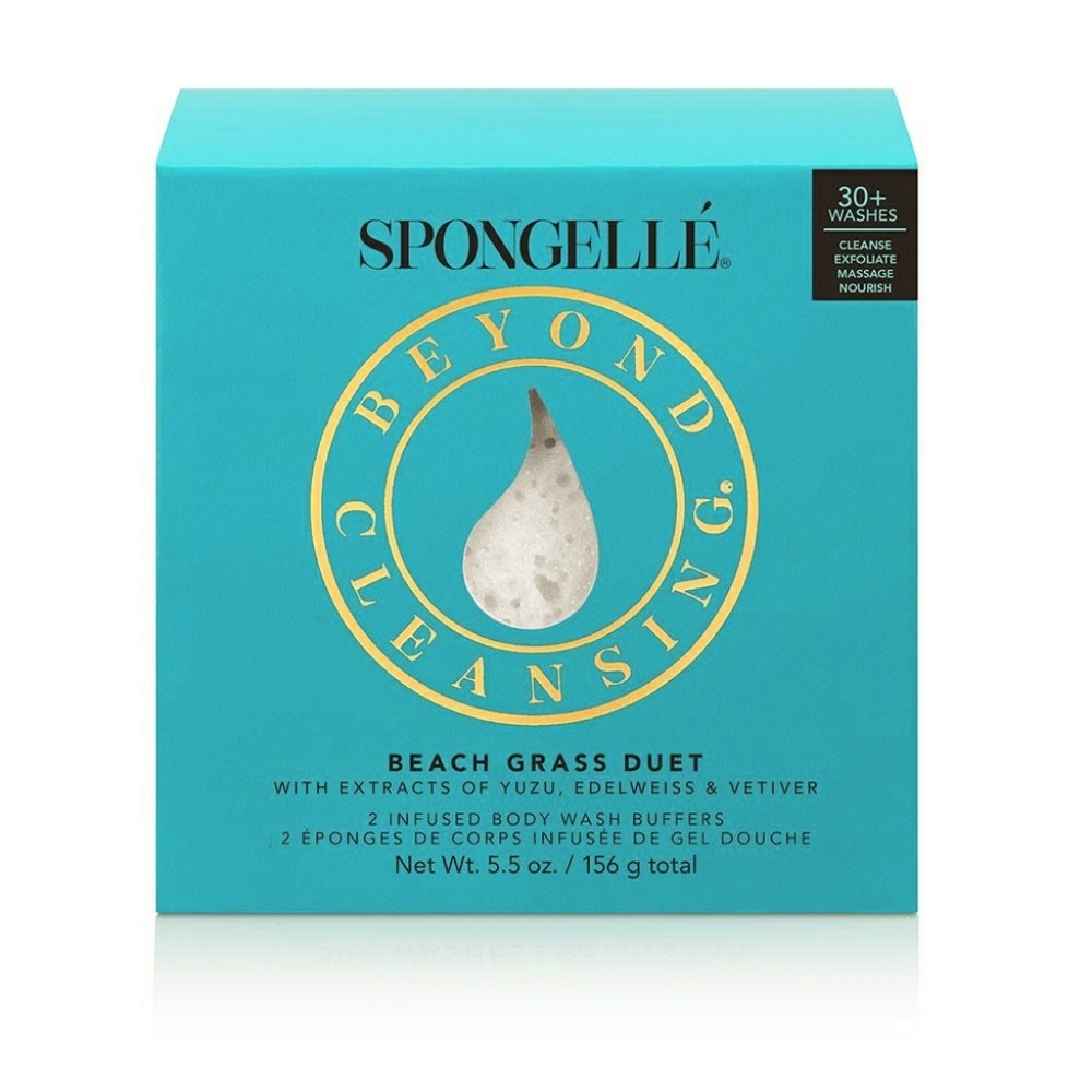 SPONGELLE Beach Grass BOXED DUO set of 2 *NIB